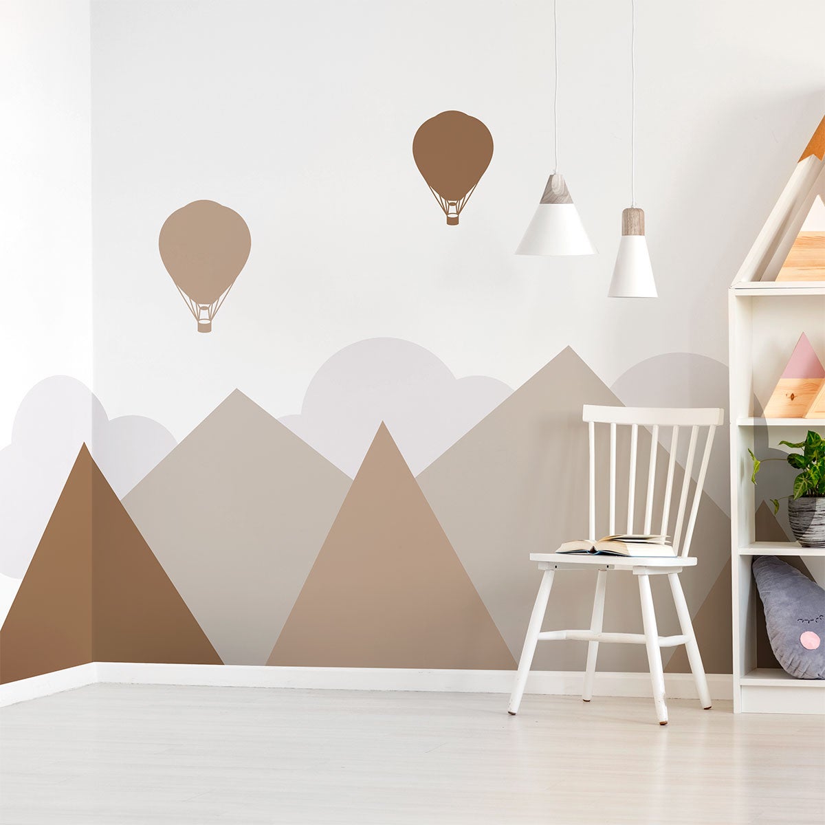 Adesivo bambino giganti montagne scandinave Malmö - Sticker adesivo - adesivi murali - 120x160cm - 7