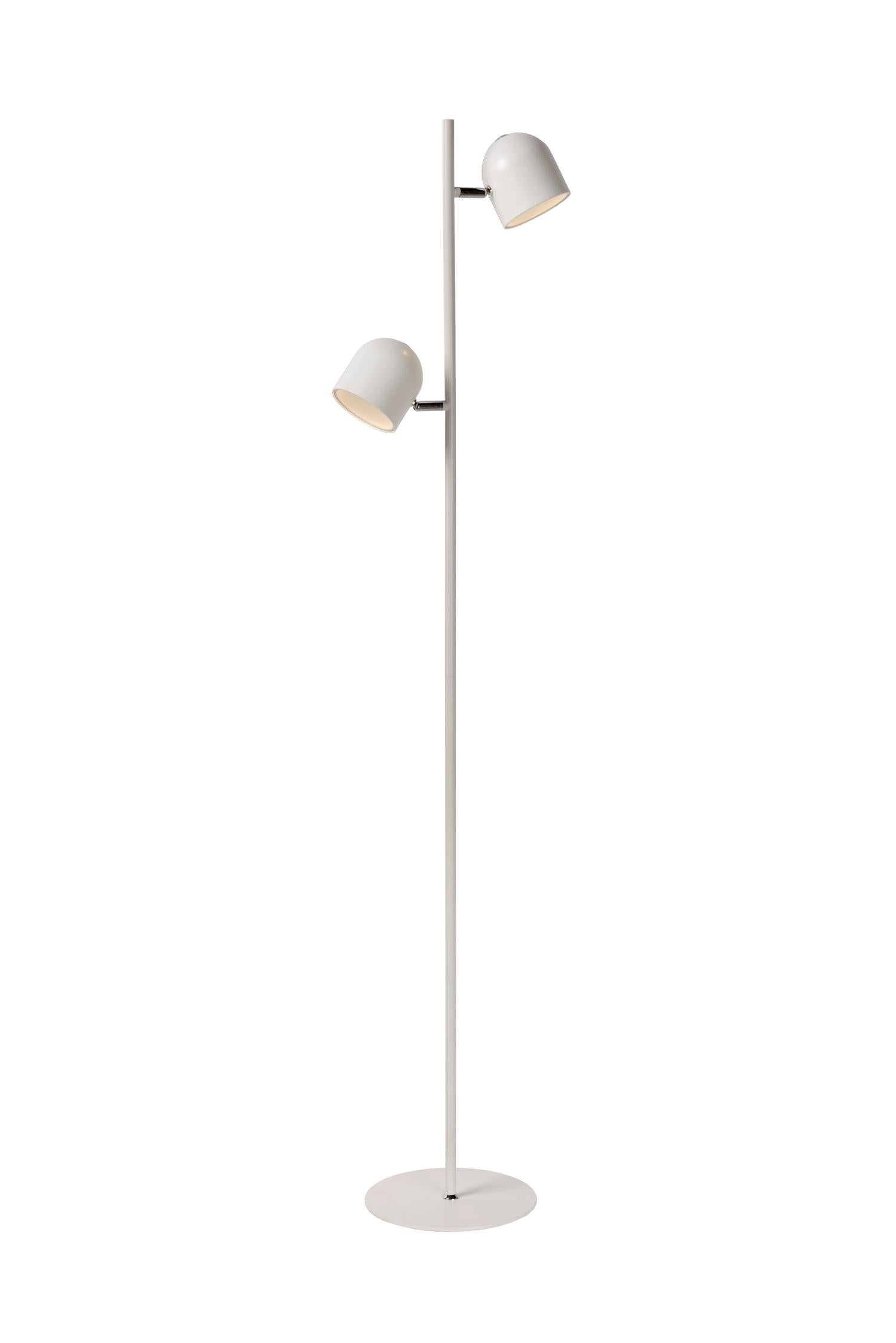 Lampa podłogowa stojąca Skanska biała LED 5W 3000K 450lm wym: 141 x 9,3 x 32 cm metal Lucide