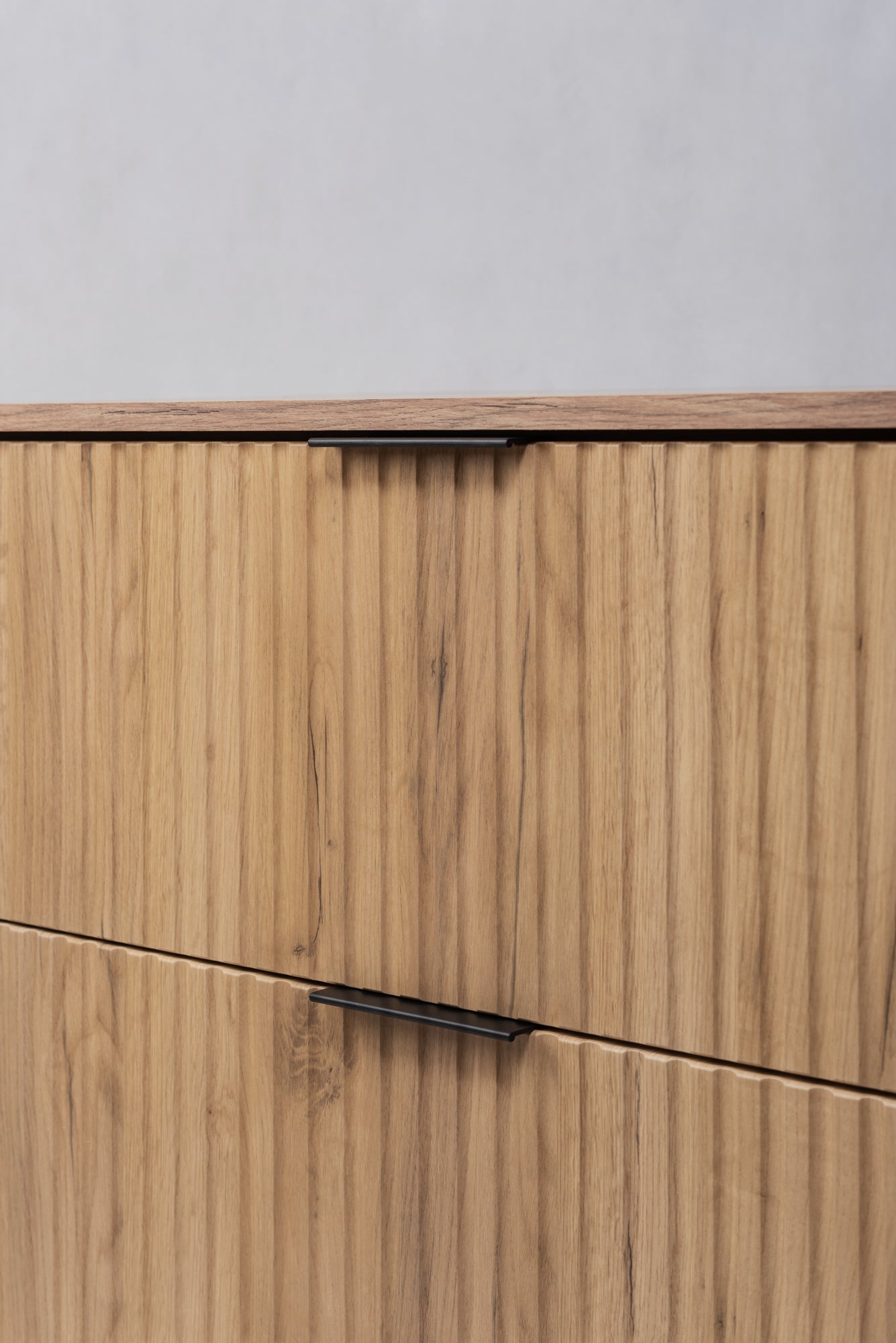 Meuble à suspendre FLOW couleur chêne avec le plan 120 cm - 9