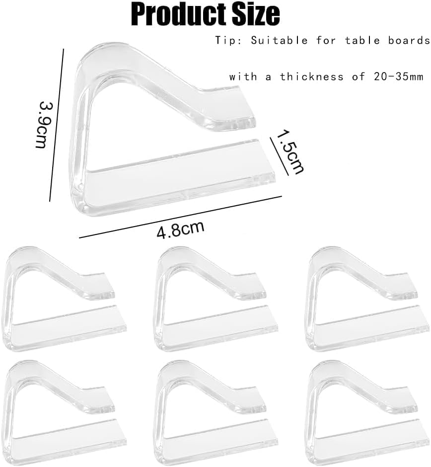 Pinces à Nappe Acier Inoxydable Lot De 8 - Anti-Glissant Pour Table Extérieur Pique-Nique