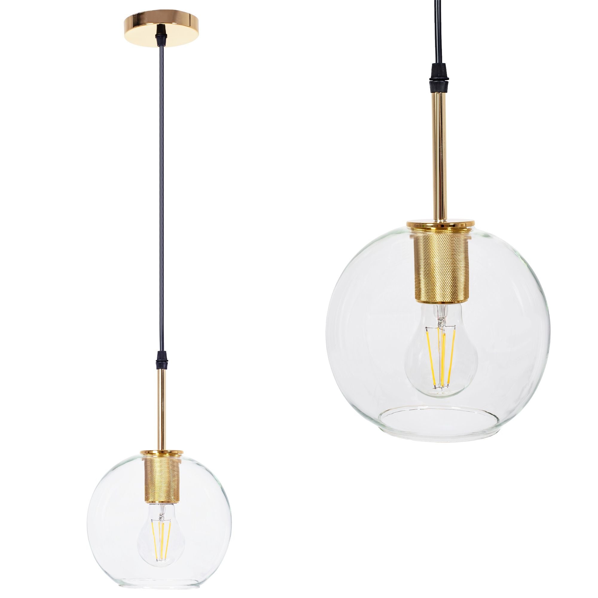 Lampa Sufitowa Wisząca Toolight App1177-1Cp Złoty