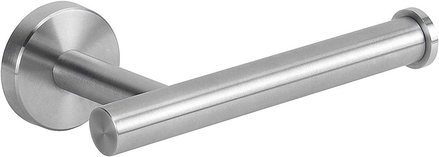 Uchwyt ścienny na papier toaletowy do łazienki, kuchni, toalety, nowoczesny design, stal nierdzewna, srebrny