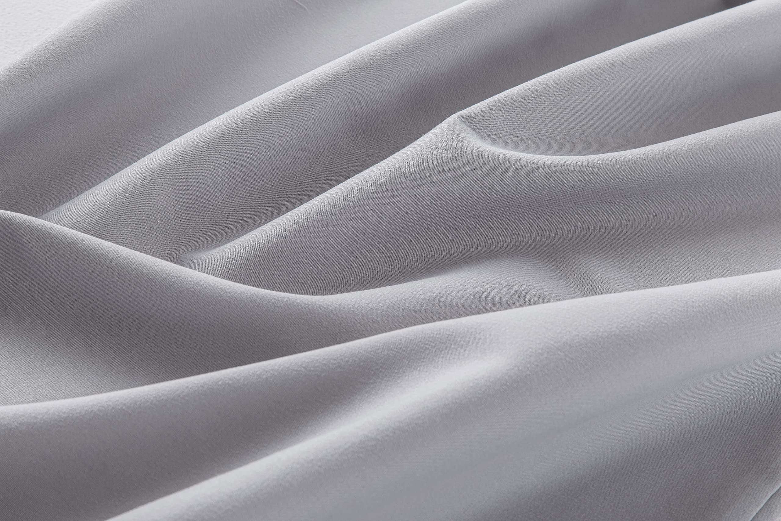 Sábana Bajera Ajustable 90 x 190/200 cm de Microfibra Cepillada Extra Suave Gris claro TODOCAMA - 6
