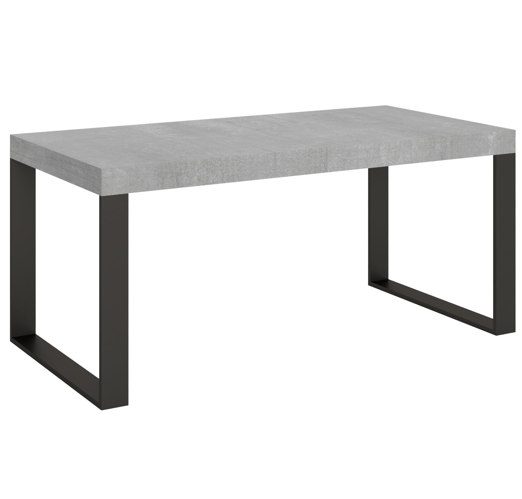 Stół rozkładany 90x180/440 cm Tecno Premium Cement rama antracyt