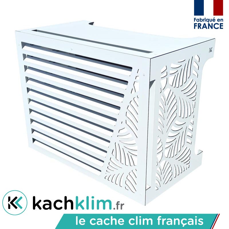 Cache clim RIVIERA - Blanc RAL 9016 - L950 x H830 x P530mm (Taille L ...