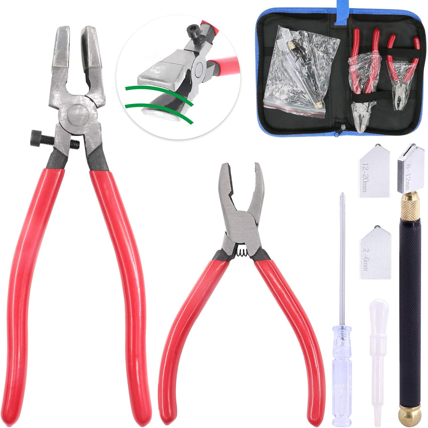 Lot De 4 Pinces à Bijoux Kobalt - Pince à Aiguille Et Nez Incurvé - Occasion