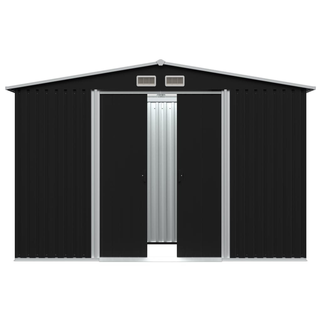 Abri de stockage pour jardin Anthracite Acier 257x205x178 - 3
