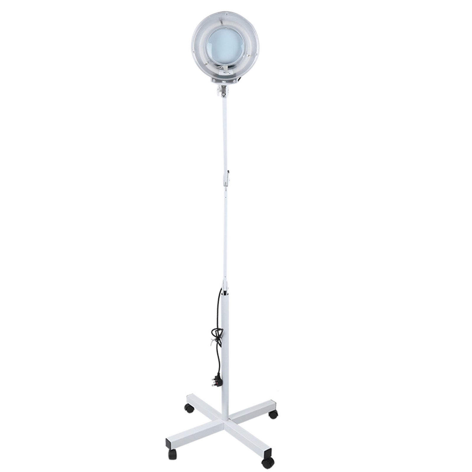 Trépied à Roulettes Lumeno 6159 – Vert / Gris / Noir – Pour Lampe Loupe, Lampe Travail – Stabilité & Mobilité