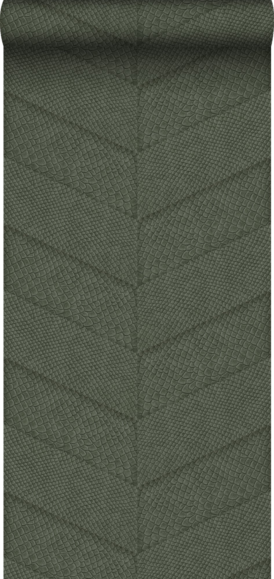 Tapeta motyw płytek z nadrukiem węża szaro zielonym - 53 cm x 10.05 m - ORIGIN