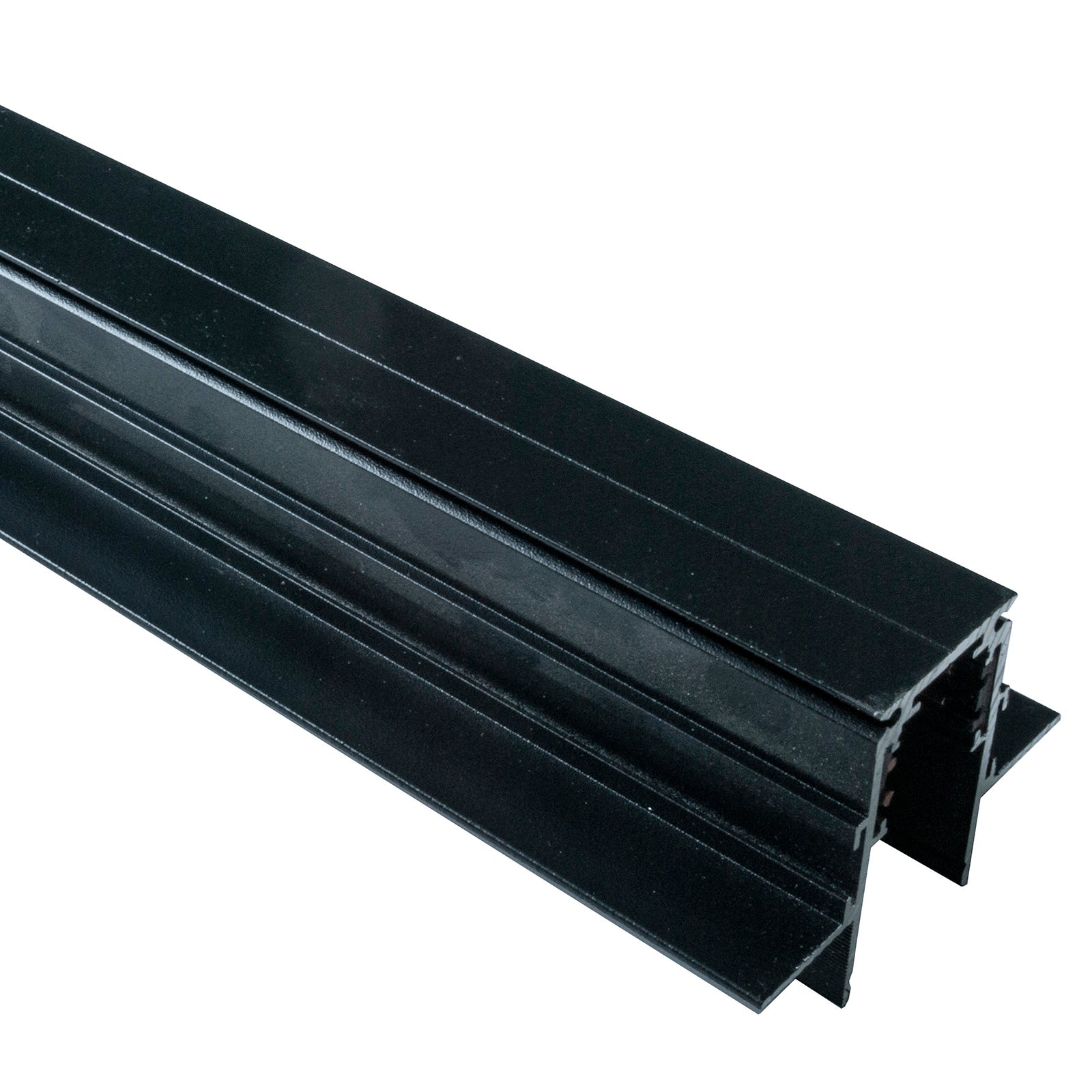 Rail encastré magnétique noir de 1mt 48V pour projecteurs LED sur rail - 2