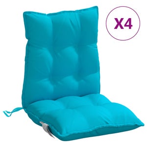 Coussin De Chaise Avec Dossier Rembourré Épais - Coussin Siège Jardin Intérieur Extérieur Confortable