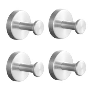 Set di 6 ganci porta asciugamani per cucina, bagno (con strato autoadesivo) - Wood, Tools & Deco