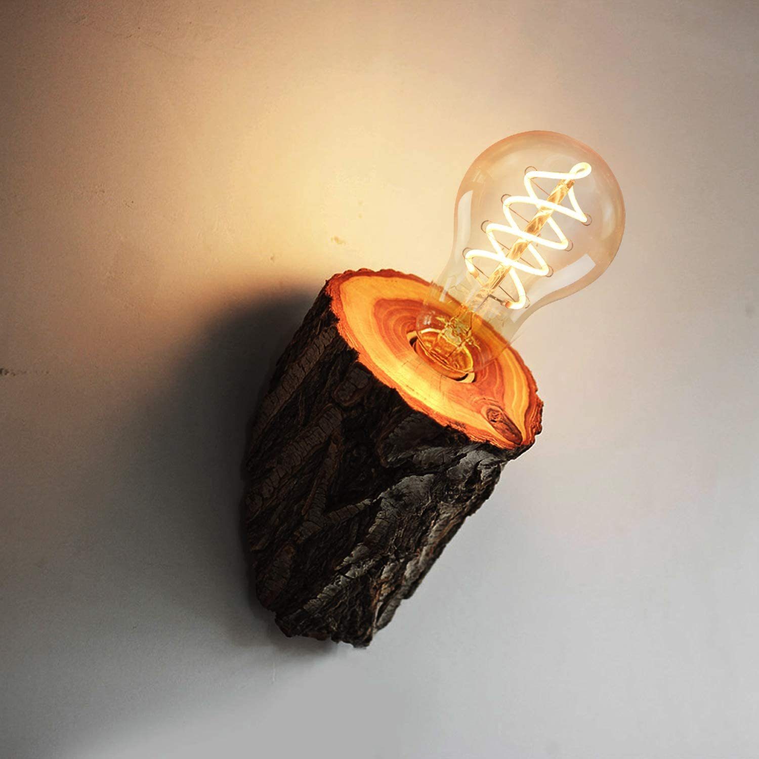 NETTLIFE Lot de 1 ampoules LED E27 vintage : ampoule à filament blanc chaud A60 2200K Edison rétro 4W décorative antique économie d'énergie éclairage - 5