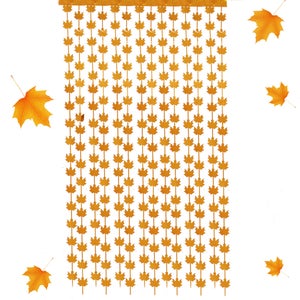 Rideau à Franges Feuille D'or Pour Photomaton - 1x2 M - Thème Disco Années 70-80, Décoration De Fête