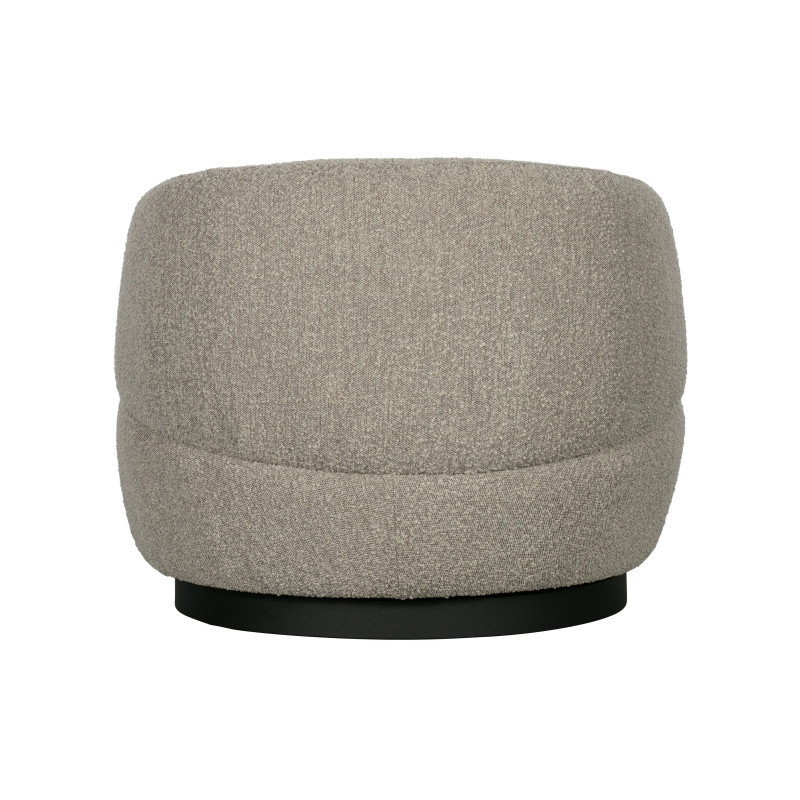 Fauteuil pivotant arrondi en tissu WOOL - 5