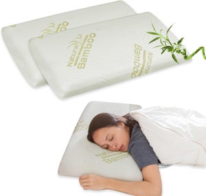 Guanciale Cuscino Letto 50x80cm Anallergico Memory Saponetta Aloe