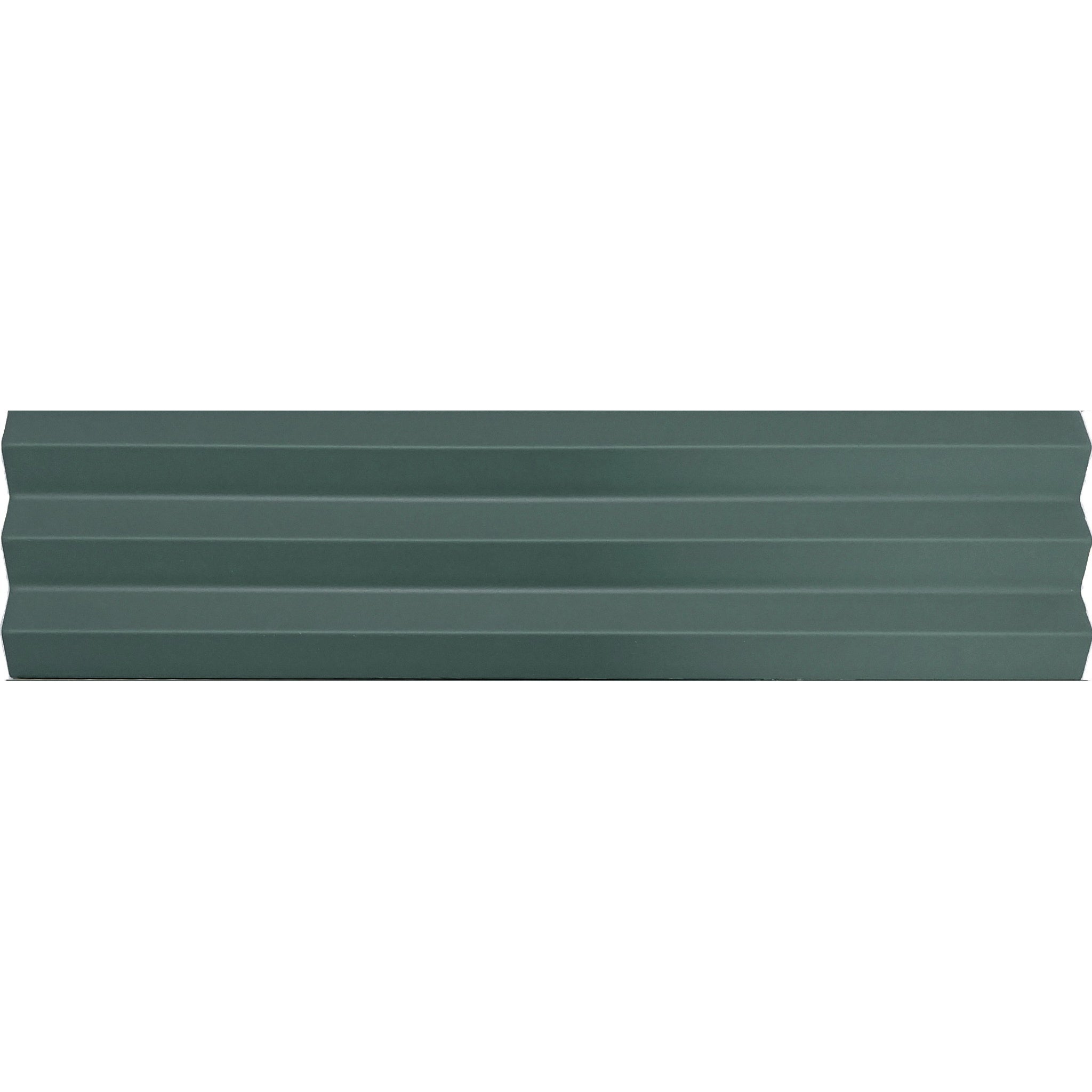 Matowa płytka ścienna z reliefem, niebieska, Acanto 10x40 cm V-Ribbed Baltic Blue