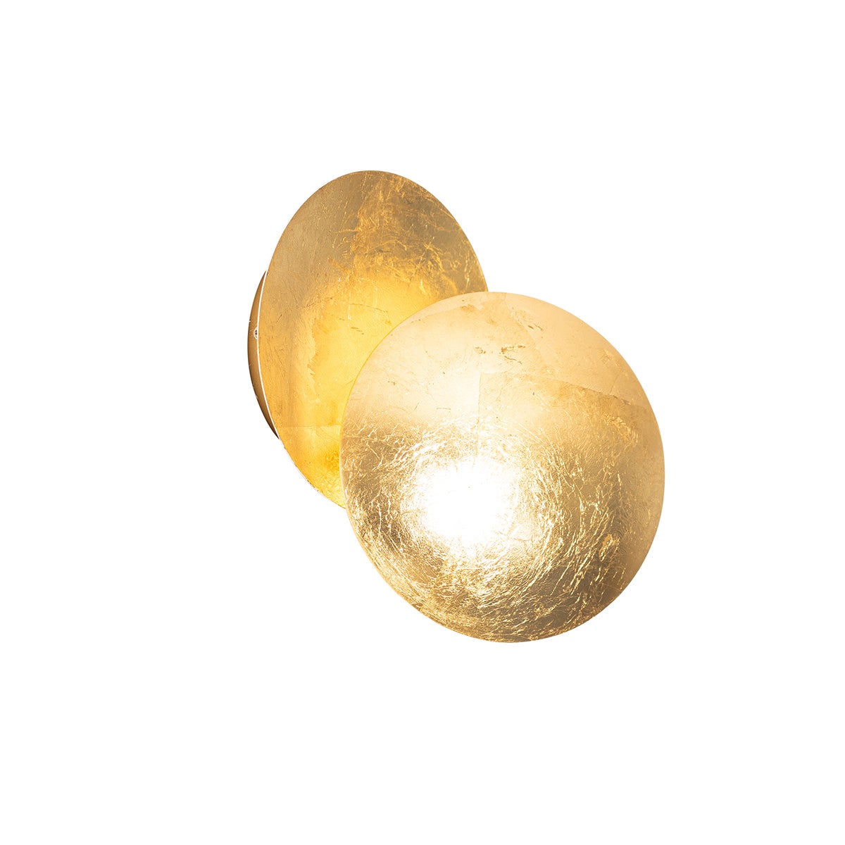 Qazqa nowoczesny lampa ścienna inteligentny - Sunrise - złoty/mosiężny, okrągły, żarówkami LED 2.5w, g9, 2700k, ciepła biel