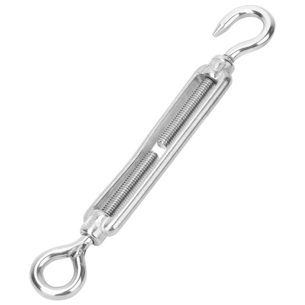 5 Tenditori M6 Occhio-occhio In Acciaio Inox 304 - Regolabili Per Funi E Catene, Carico Max 113 Kg - 2