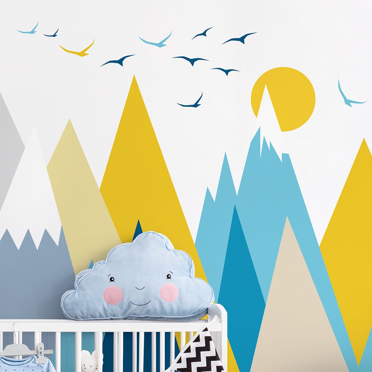 Adesivo bambino di montagna scandinavo betika - Sticker adesivo - adesivi murali - 80x120cm - 4