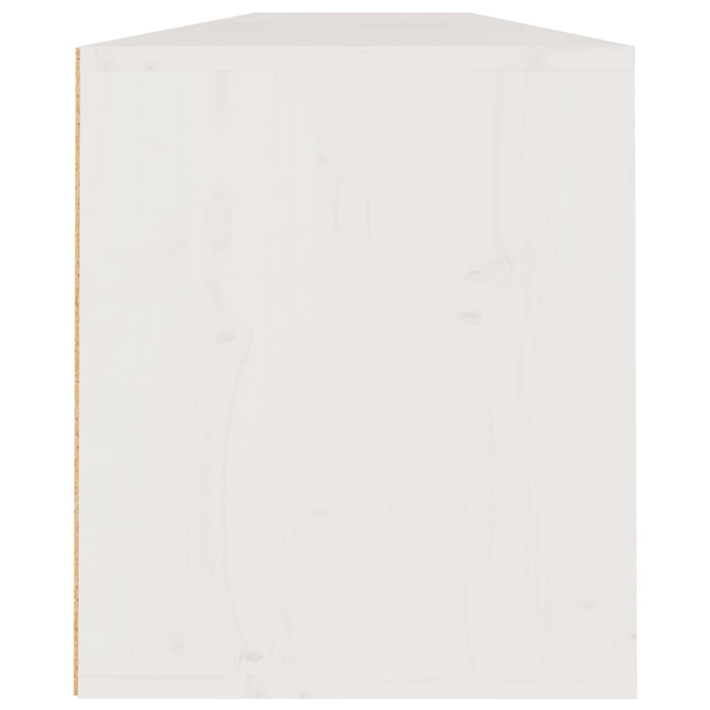Maison Exclusive - Armario de pared 2 uds madera maciza de pino blanco 100x30x35cm - 6
