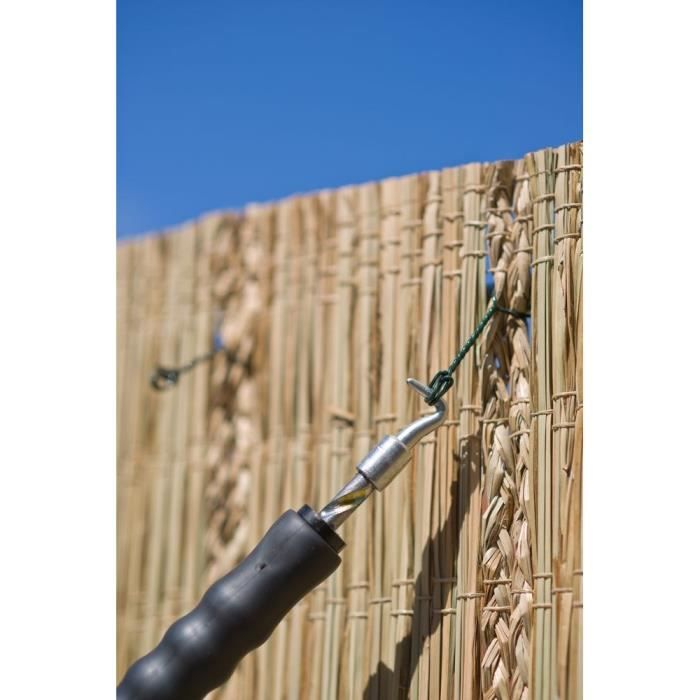 NATURA Lotto di 200 fibbie in acciaio zincato plastificato verde naturale - (L16 cm x Ø1,4 mm) - 5