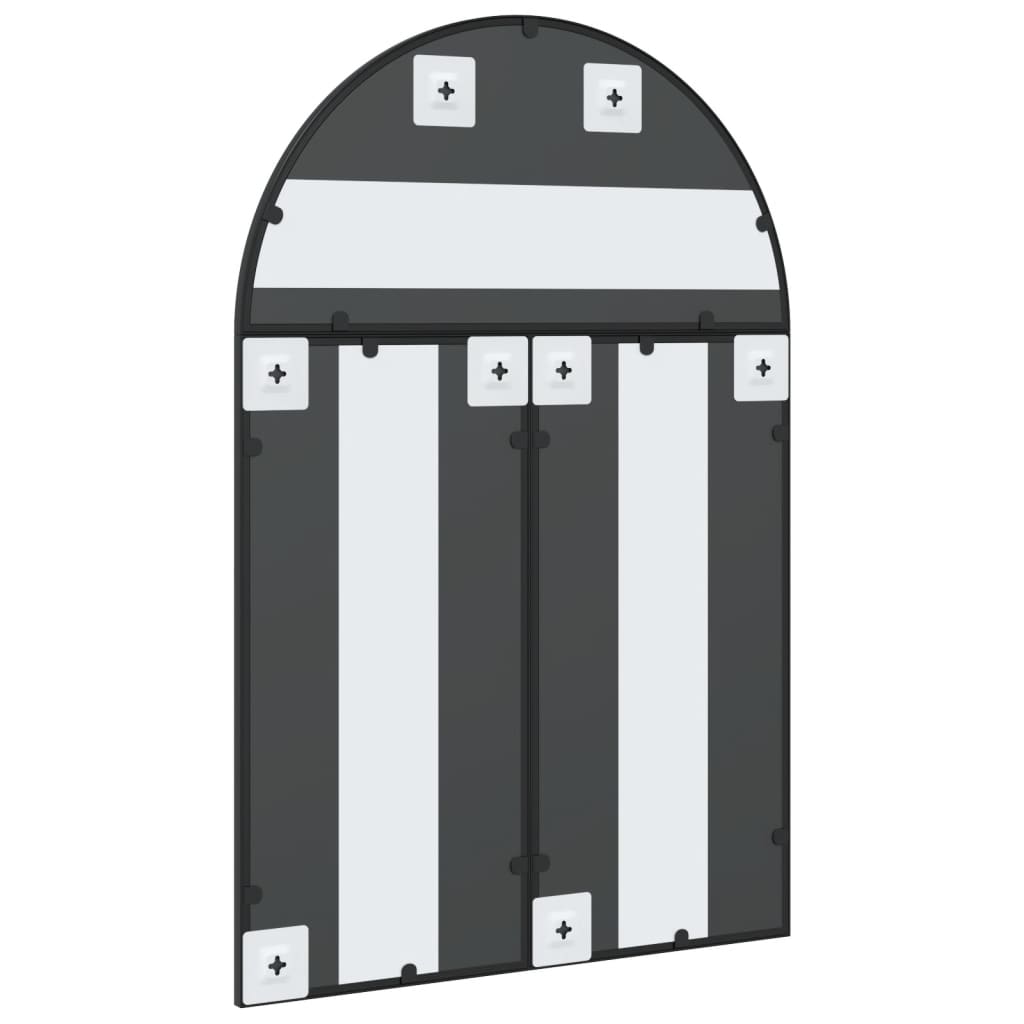 Espelho de parede em arco de ferro preto 60x90 cm- COMFORTXL - 5