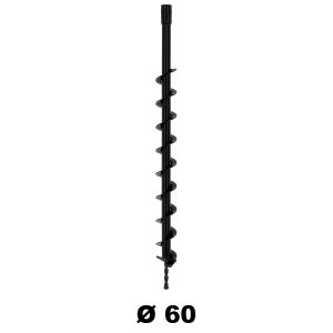 KADAX Trivella Manuale con Manico Antiscivolo per Installazione di Recinzioni e Pali, Trivella a Mano in Metallo per Trapano da Terreno (200 mm