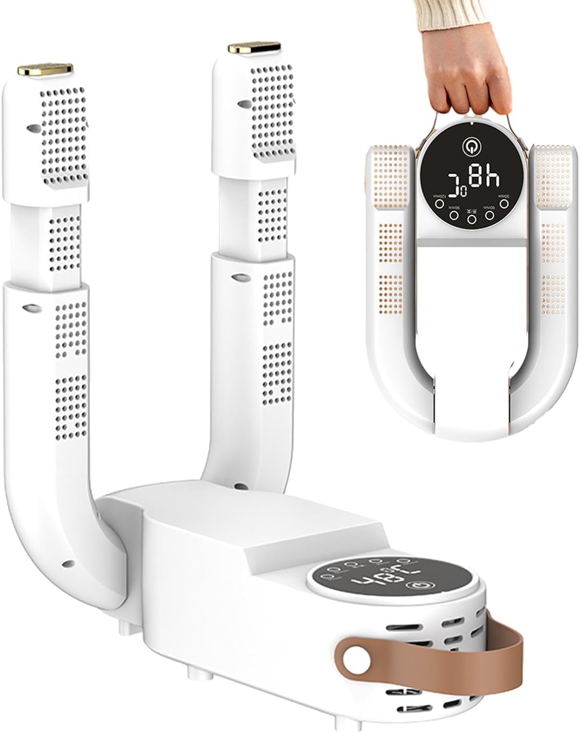 Suszarka do rękawic bokserskich, elektryczna suszarka do butów z timerem, składana i chowana