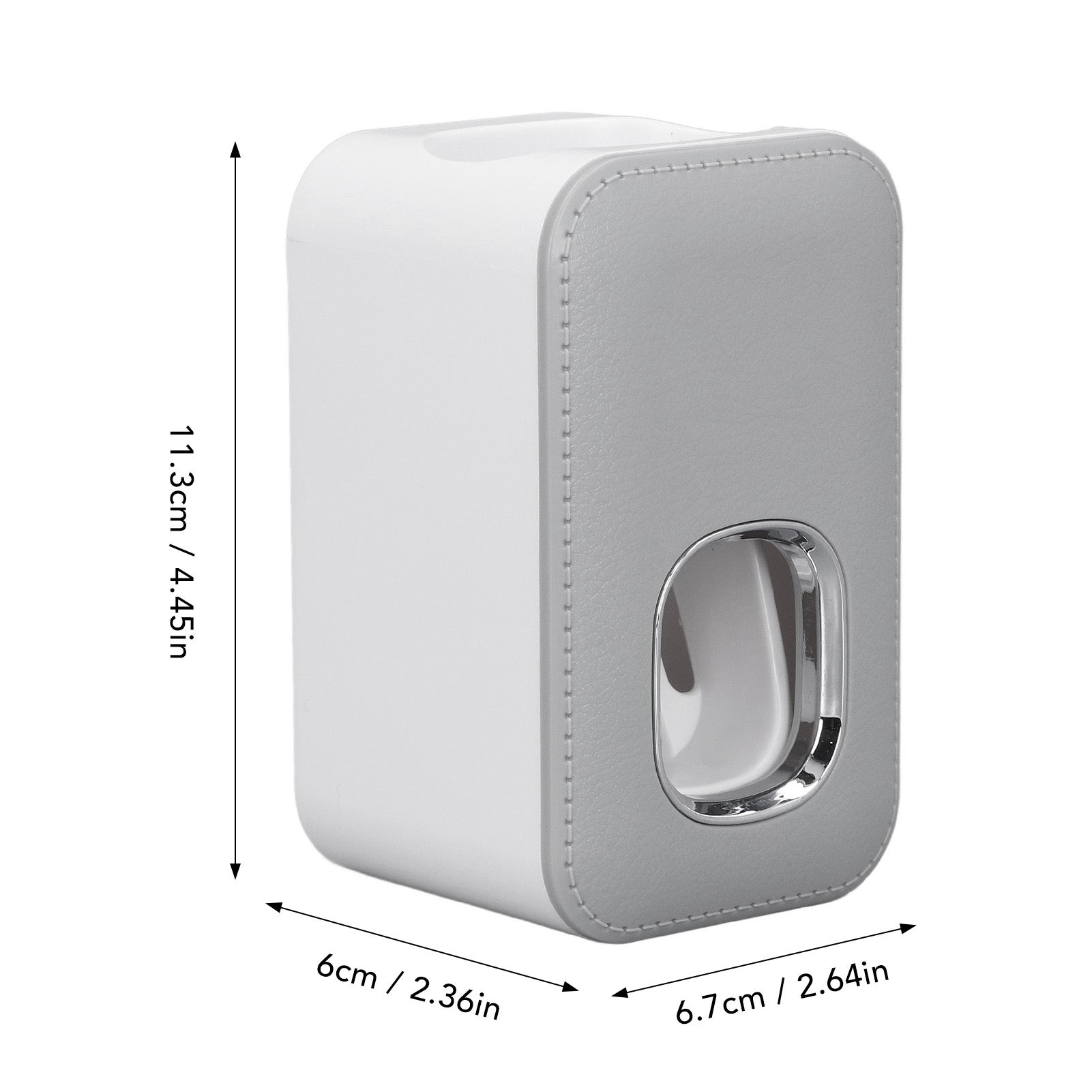 Distributeur de dentifrice mural automatique, mains libres, facile d'utilisation, pour salle de bain, hôtel, gris - 3