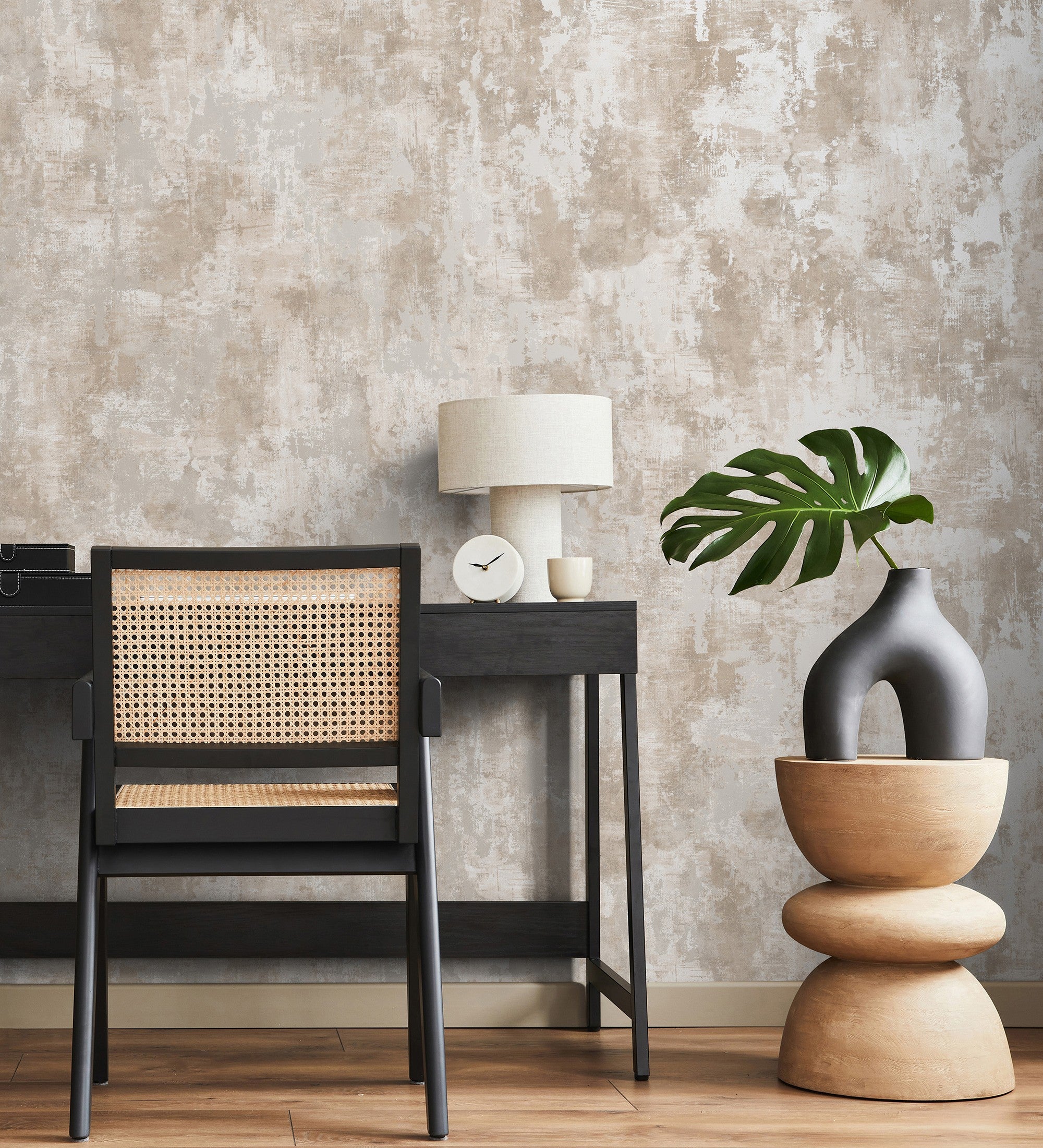 Papier peint stuc effet nacré beige - Velkan 681971 de GAULAN - Rouleaux de 10 m x 0,52 m - 4