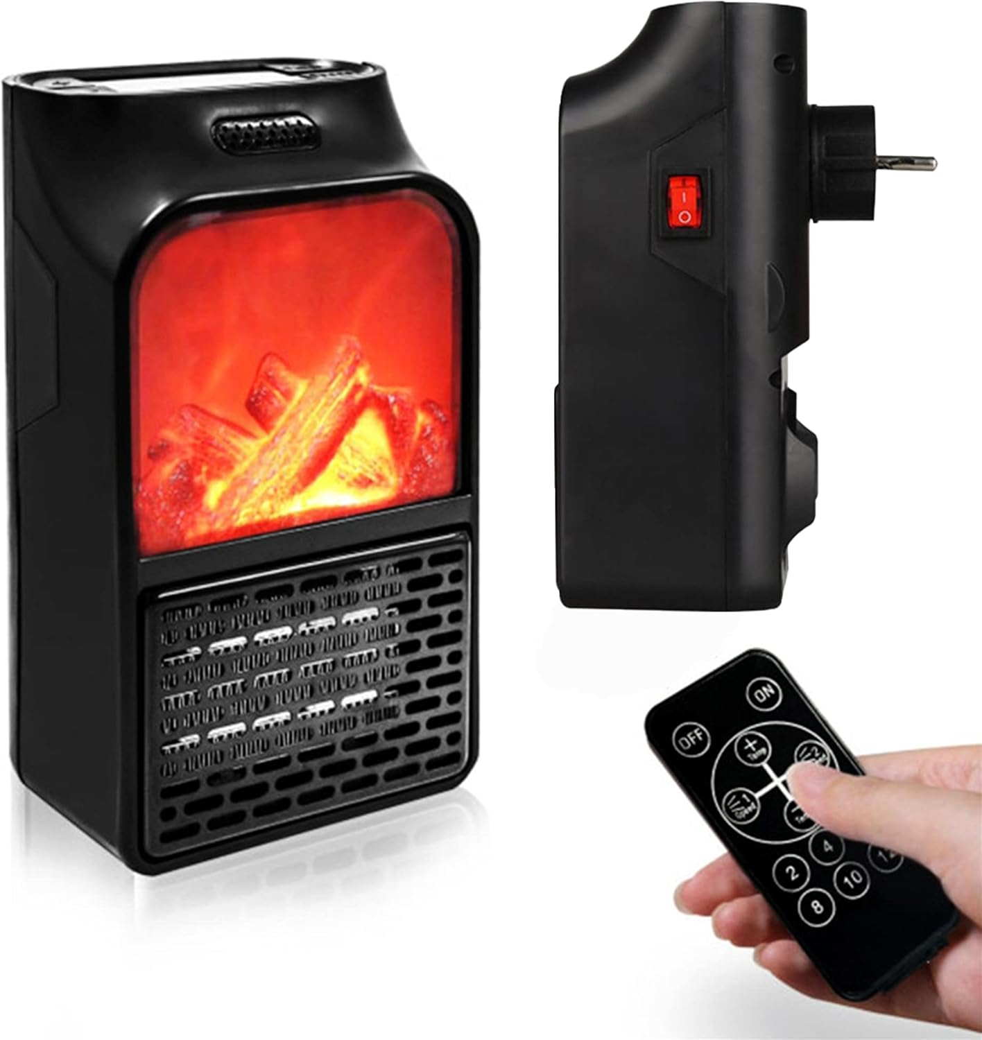 Mały elektryczny ogrzewacz powietrza do sypialni, kuchni i łazienki