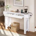 Console élégante avec tiroirs et multiprises pour l'entrée, buffet à ...