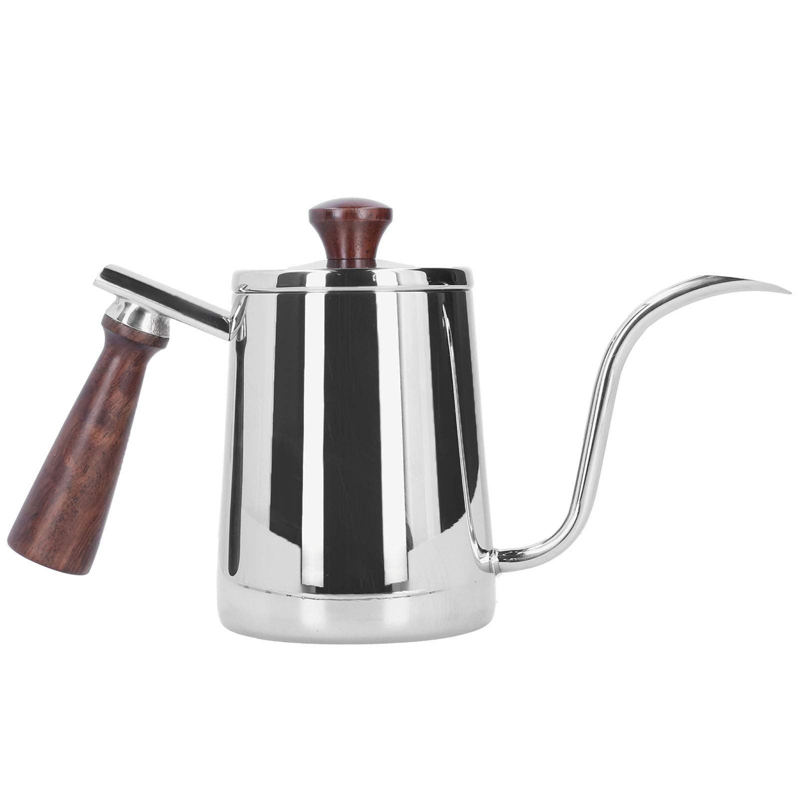 BORDSTRACT Bollitore a Collo D'Oca da 250 ml/350 ml, caffettiera a Goccia in Acciaio Inossidabile per Amante del caffè macinato a Mano Bollitore Standard per tè e caffè a Goccia a Mano(350