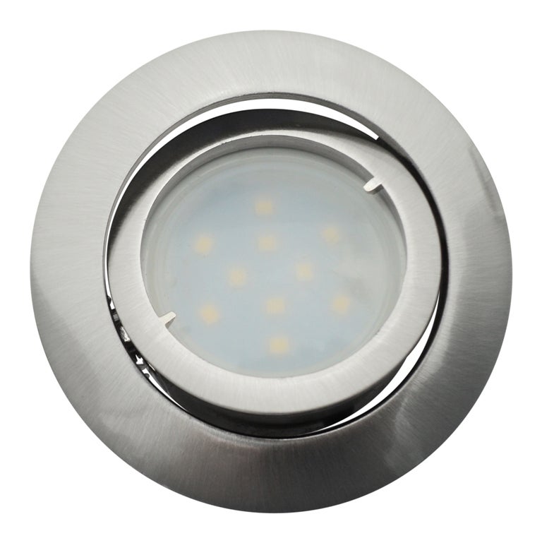 Lot de 6 Spot Led Encastrable Complete Satin Orientable lumière Blanc Chaud eq. 50W ref.209 - 4