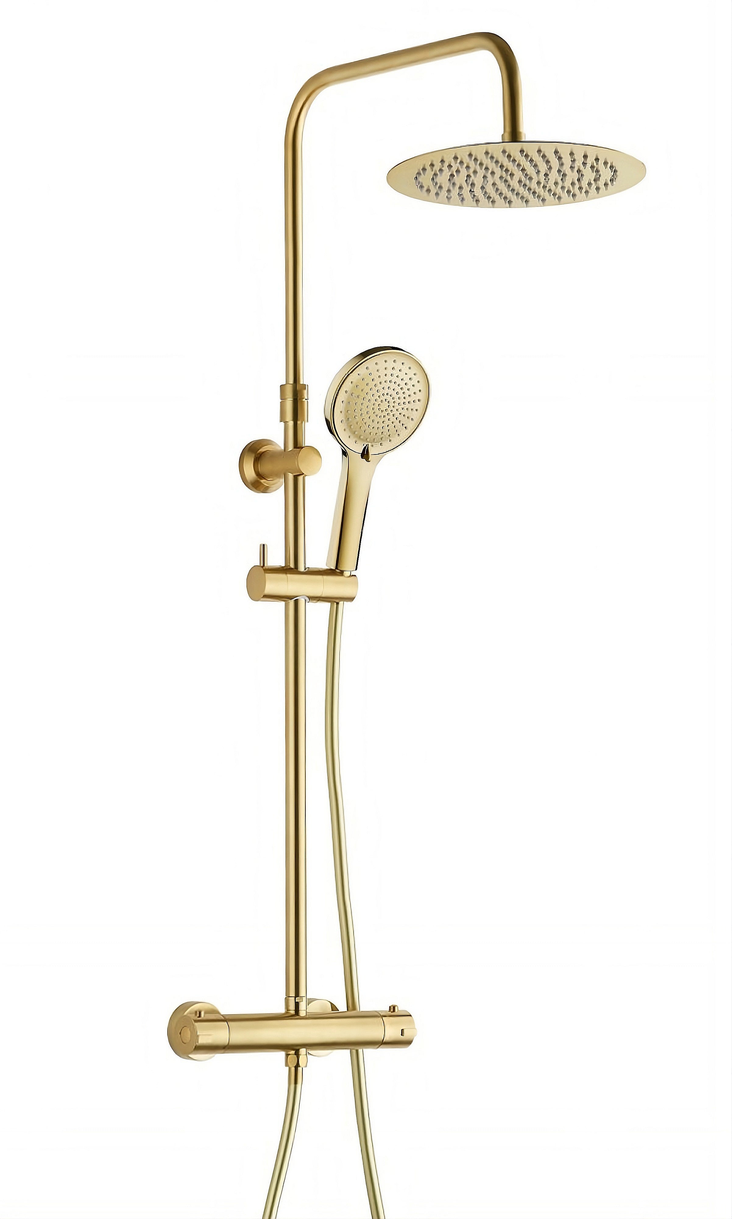 Edouard Rousseau - Columna de ducha termostática ARS Oro cepillado - 5