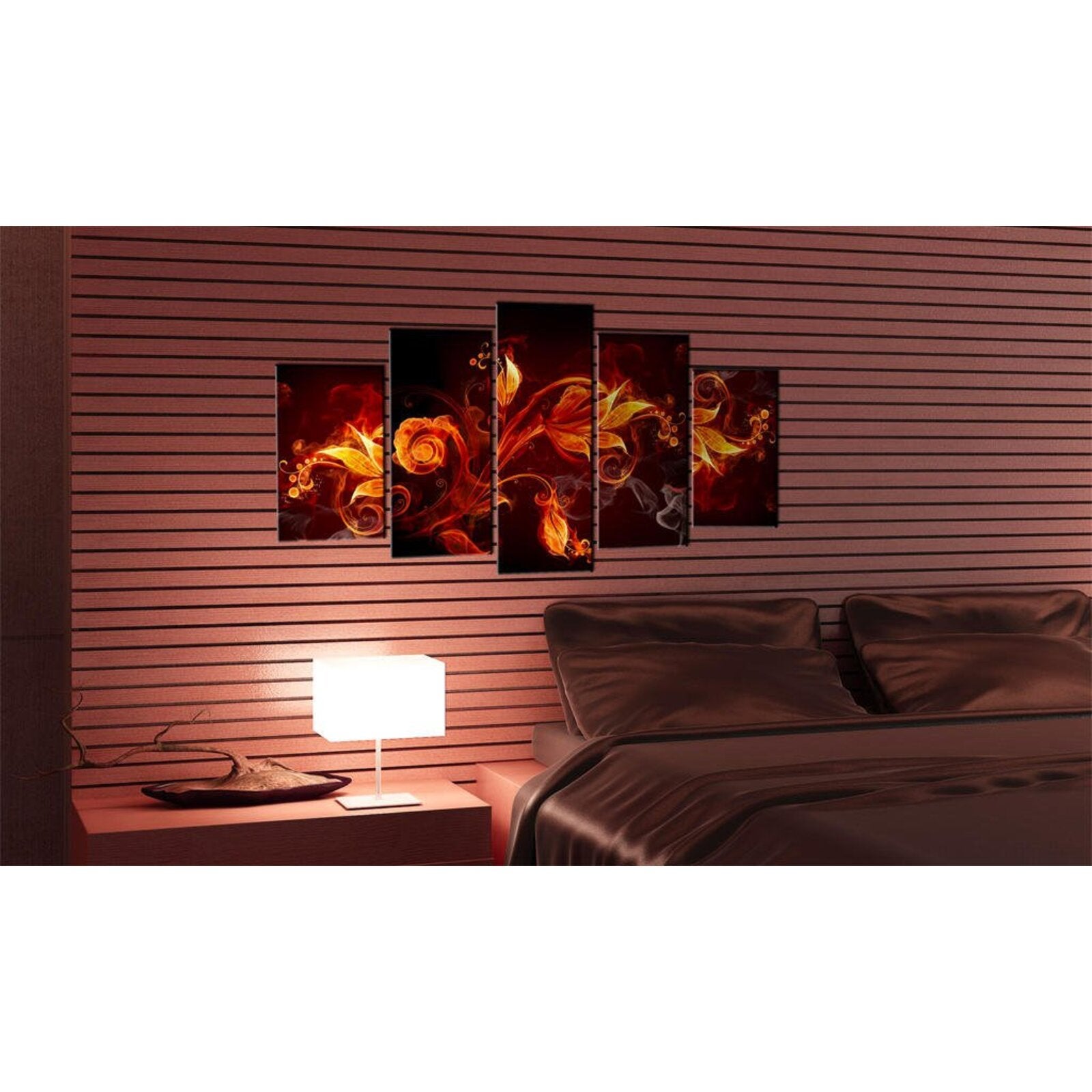 Tableau fleur ardente - 200 x 100 cm - 2