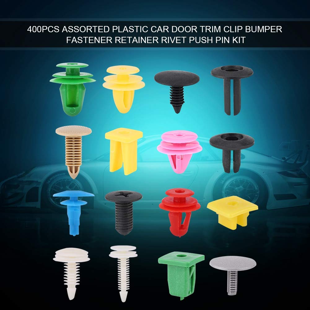 115 PZ PLASTICA TRIM CLIP RIVETTI CLIP KIT Fermi di Spinta Auto