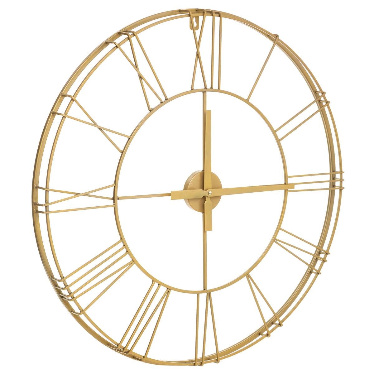 Atmosphera , Reloj 3D 'Vintage', Metal D. 70 Cm Dorado , Leroy Merlin