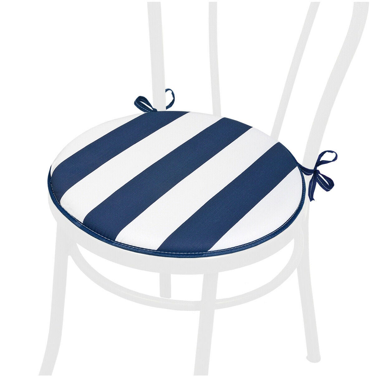 Coussin Rond Pour Chaise Suspendue KESOTO 60x60 Cm - Blanc Extérieur Intérieur