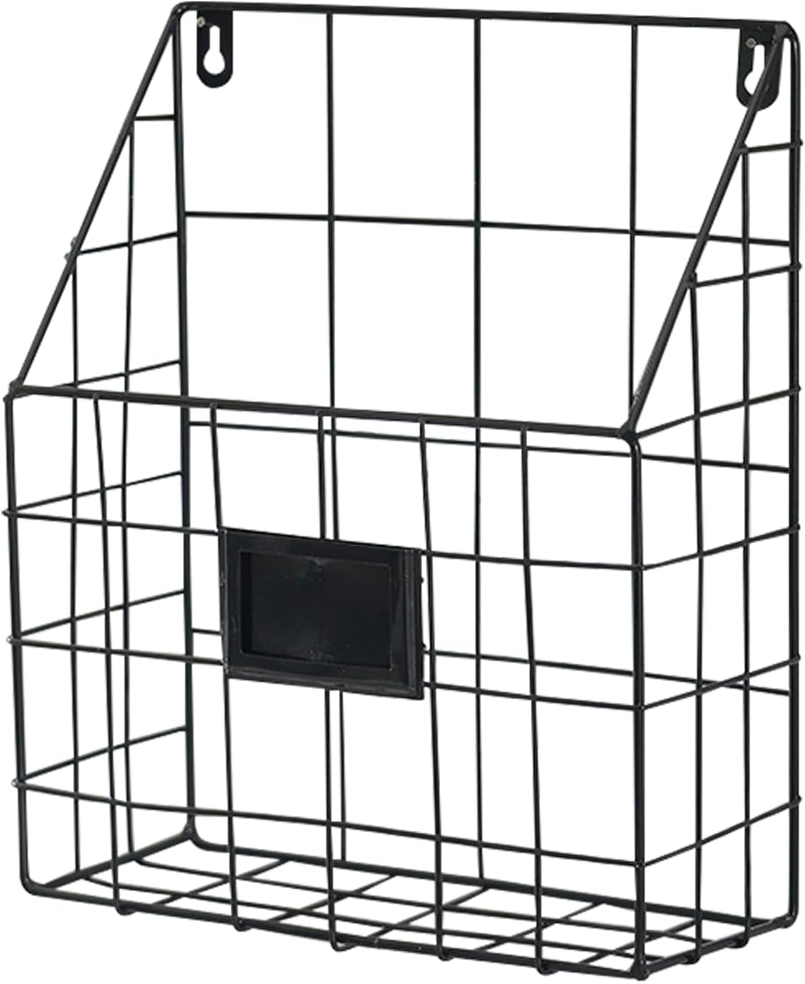 Revistero de pared, estante para periódicos, soporte para libros de malla metálica