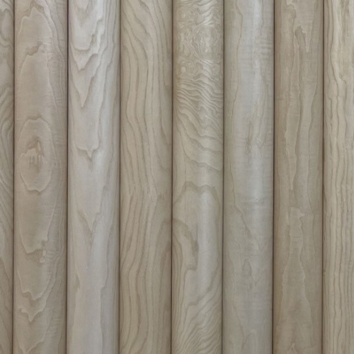 Revêtement mural flexible Palilleria effet 3D hydrofuge MDF laminé en bois de chêne 270X2400 mm - 2