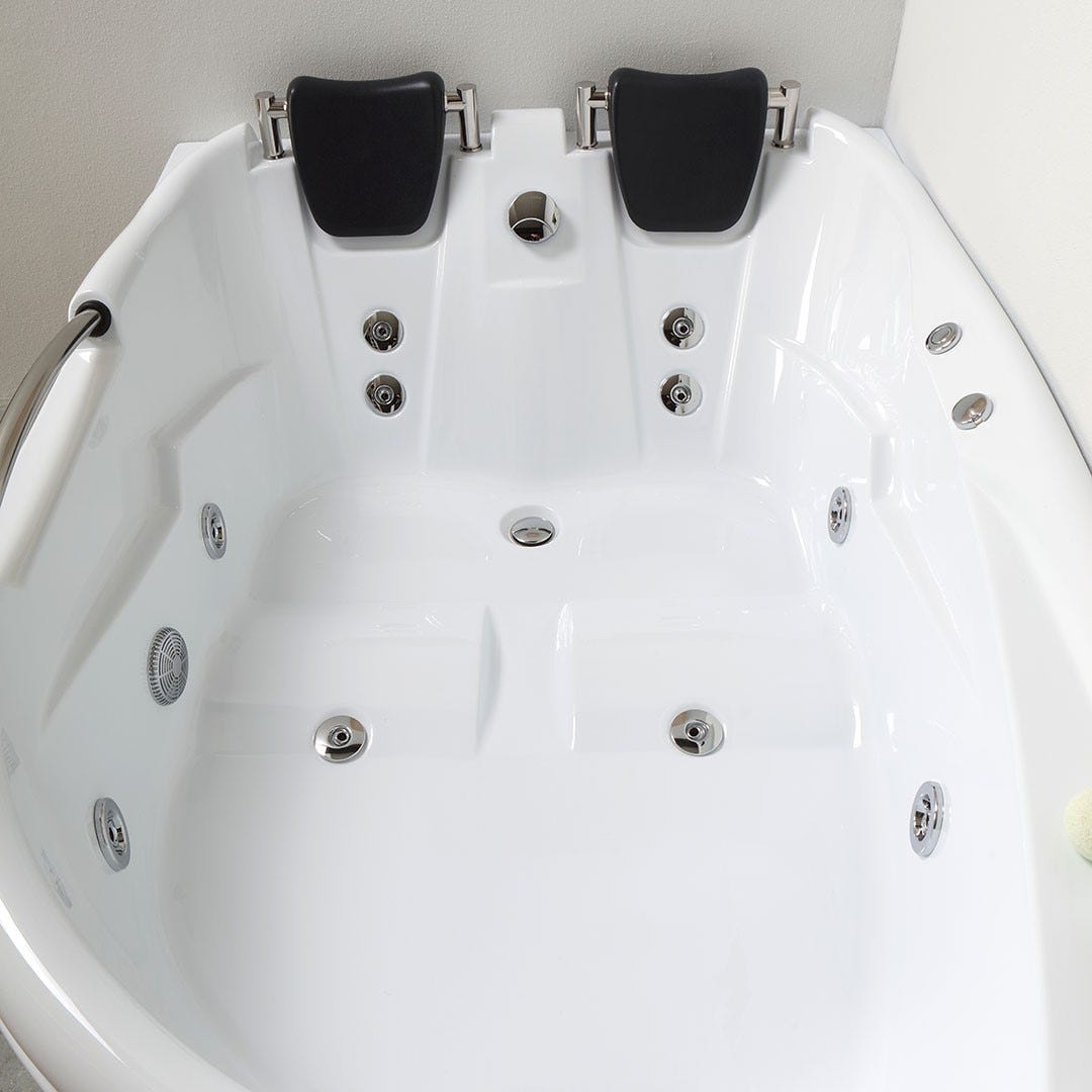 BAÑERA ACRÍLICA DE HIDROMASAJE DOBLE SX AIDA Leroy Merlin