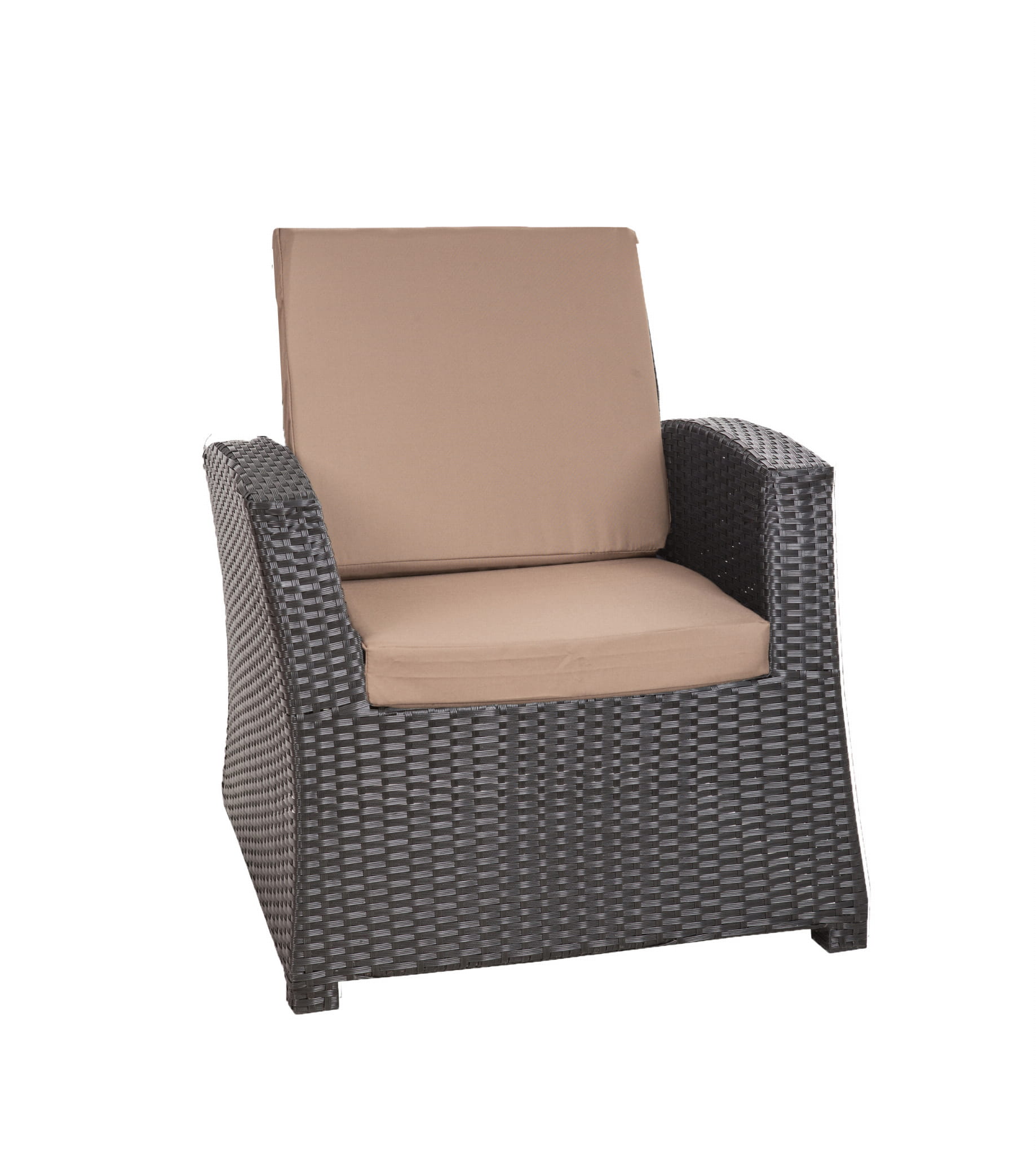 2x Zestaw poduszek na fotel ogrodowy rattanowy 56x52x7 beżowa poduszki na krzesło ogrodowe z oparciem poduszki na fotele technorattanowe na taras