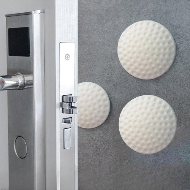Dispositif anti-collision - butée de porte - protection en silicone - protection de poignée - (5,5 x 2,2 cm - 4 pièces)