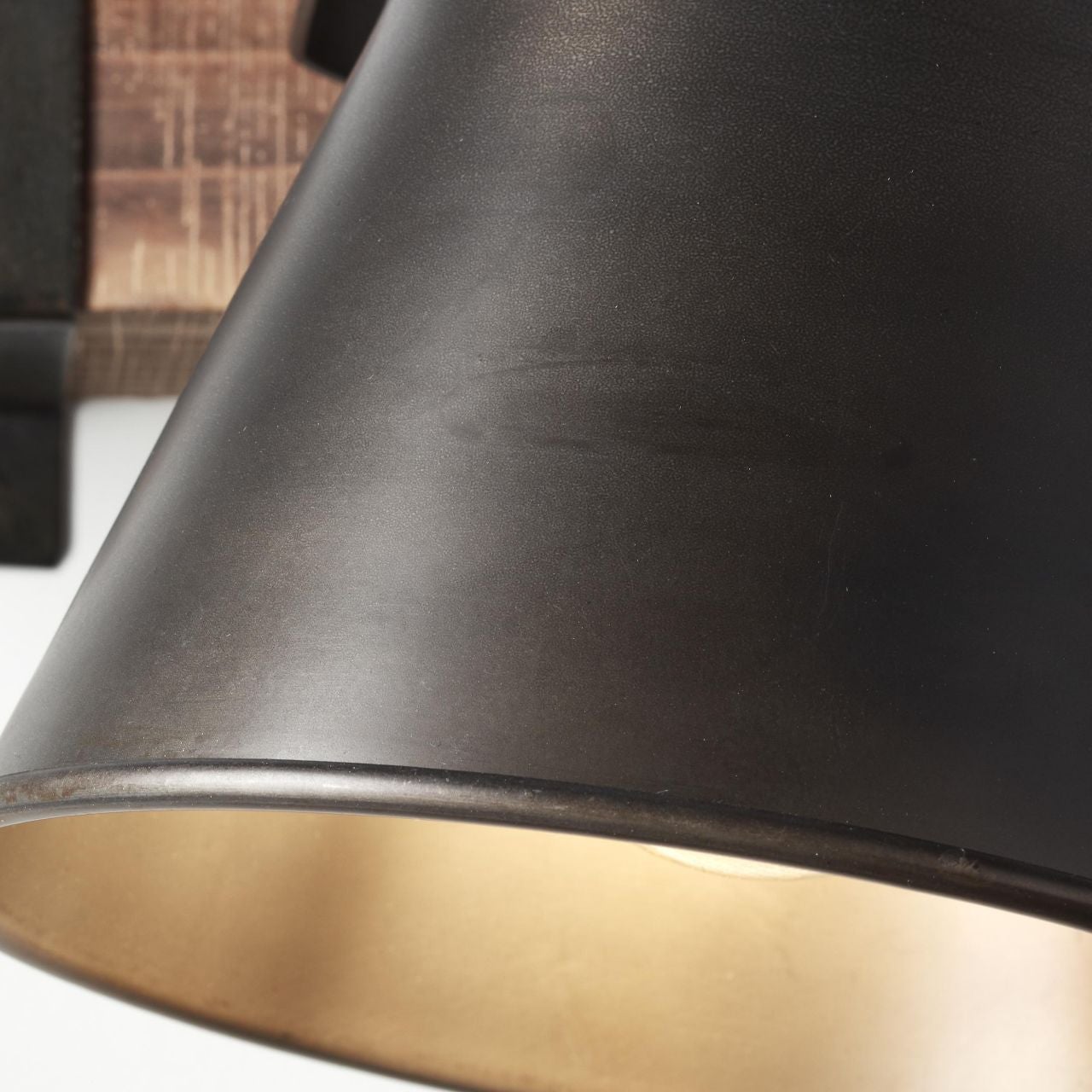 BRILLIANT lampa wisząca Tannah 3-płomienna czarna / naturalna, 3x A60, E27, 52W, kabel można skrócić / regulowana wysokość - 3