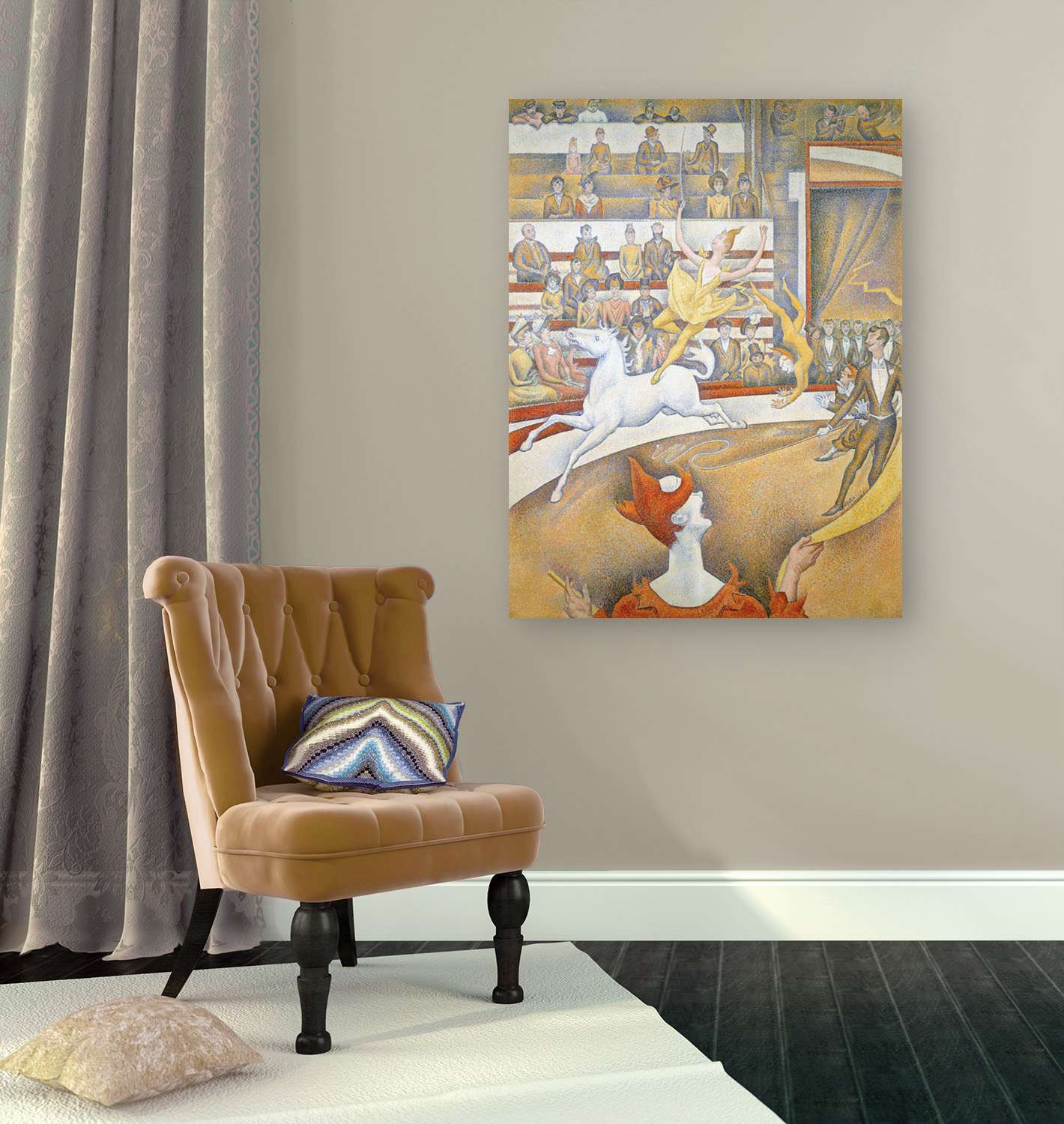 Peinture, impression sur toile - Georges Seurat, Le Cirque - 100x70 cm - 2