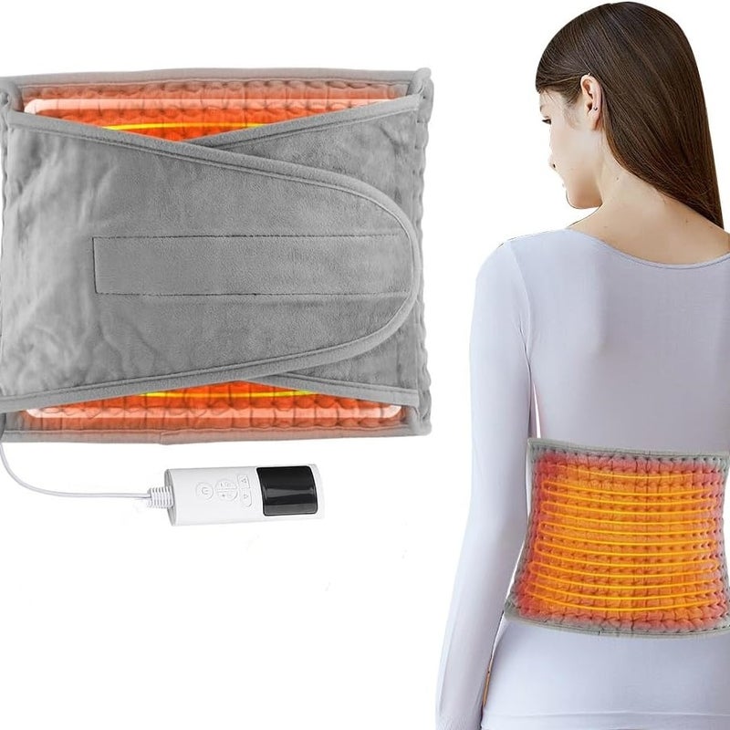 Poduszka grzewcza do łagodzenia bólu pleców, elektryczna poduszka grzewcza 49" x 12" z 9 ustawieniami ciepła, regulowana poduszka grzewcza n