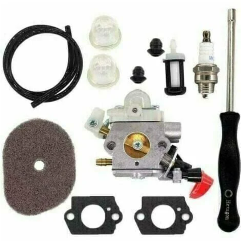 Gaźnik z filtrem powietrza do Stihl FS40 FS50 FS56 FS70 FS70C FC70 FC56 FS56C HT56 HT56C KN56 KM56 KM56C Części do kosiarki 4144 120 0608