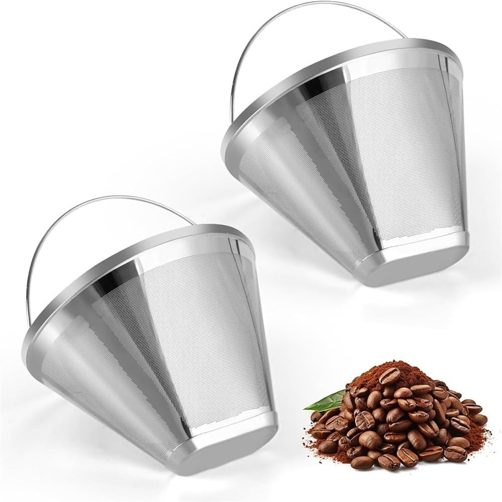 Deux filtres à café réutilisables de 100 mesh pour cuisines et cafés — free download